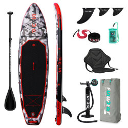 Доска SUP board FUNWATER HONOR 11 RED (Весло каяк)