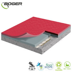 Спортивный линолеум Boger (SF) Sport Flooring  Red 6.5 мм