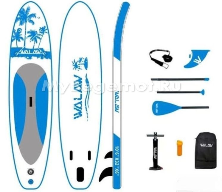 Надувная прогулочная САП доска WALAW Blue 320x81x15 